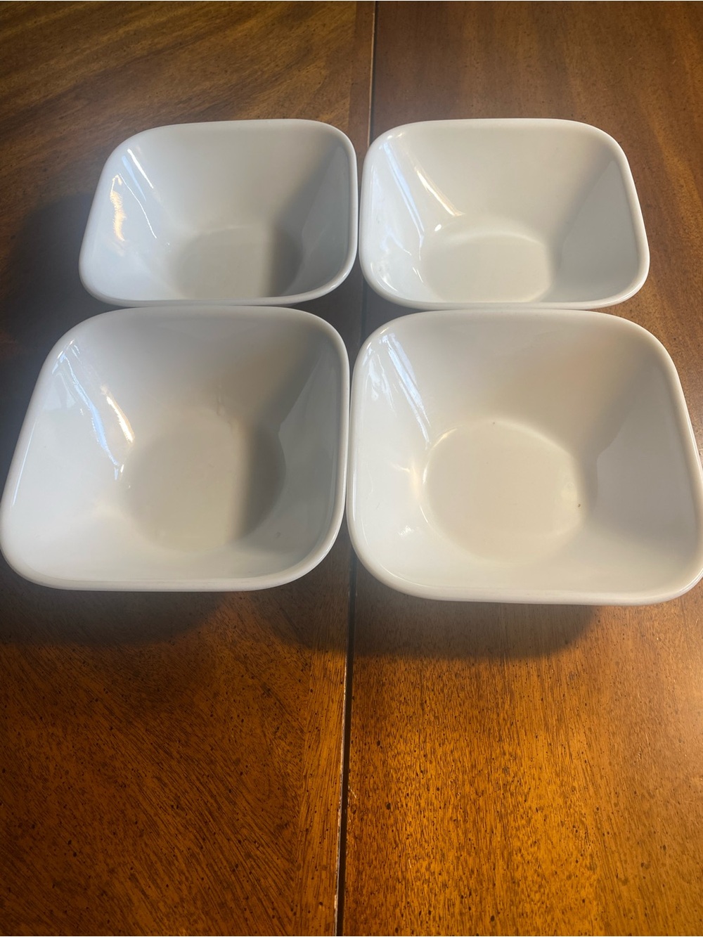 Corelle White Square24 oz Bowls - Set of 4